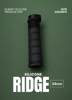 34mm MTB AirGRIPS Silicone Ridge (Gummy Silicone)