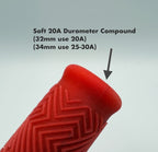 32mm MTB AirGRIPS Silicone Maze (Gummy Silicone)